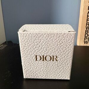 Dior Textured Cream Box with Gold Logo